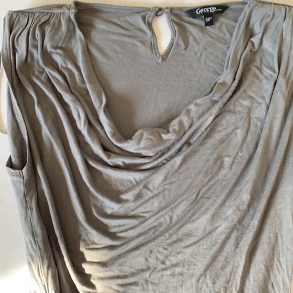 George Cowl Neck Jersey Tunic Top Size Small - Picture 2 of 4